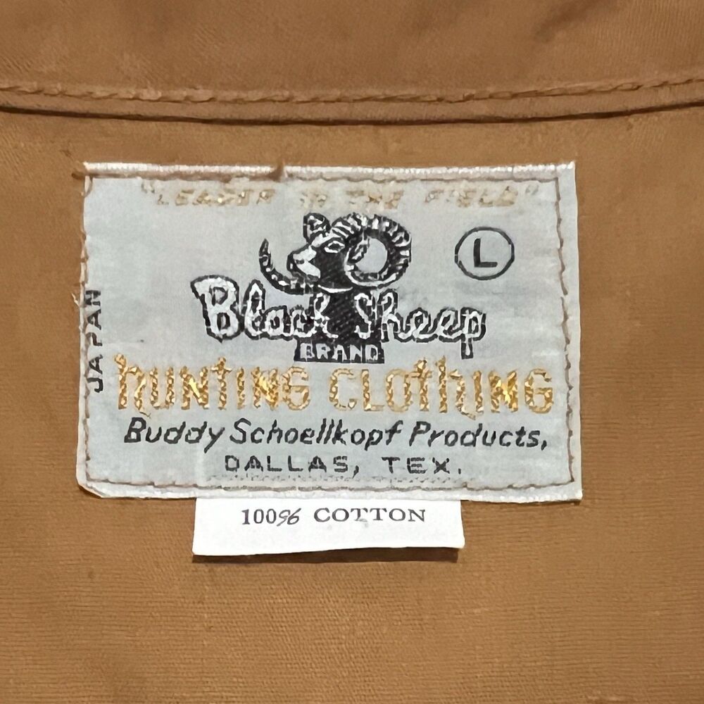 Vintage Black Sheep Hunting Vest NWT Japan L - Picture 8 of 8